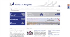 Desktop Screenshot of businessinmalopolska.com