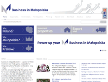 Tablet Screenshot of businessinmalopolska.com