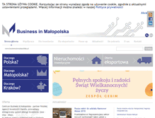 Tablet Screenshot of businessinmalopolska.pl